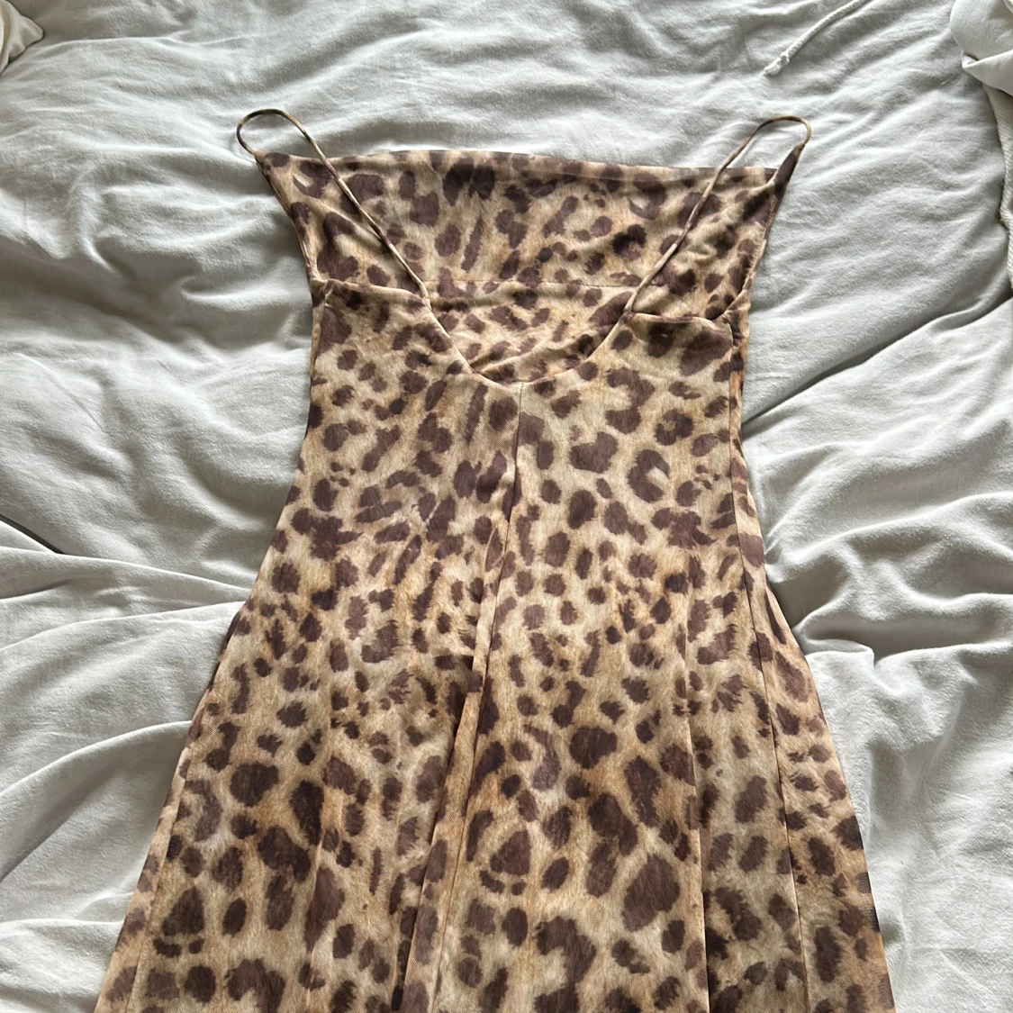 Leopardmönstrad långklänning - 91