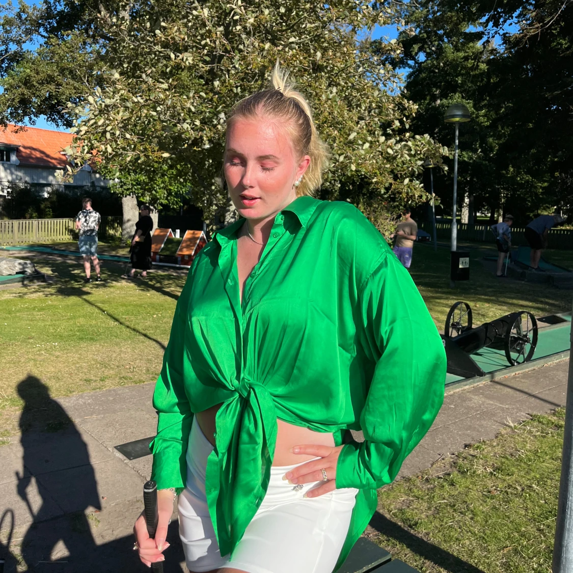 Grön blus/tunika - 90