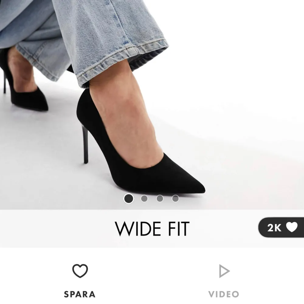 Oanvända klackar från Asos. Säljer pga missar returtid. Skor.