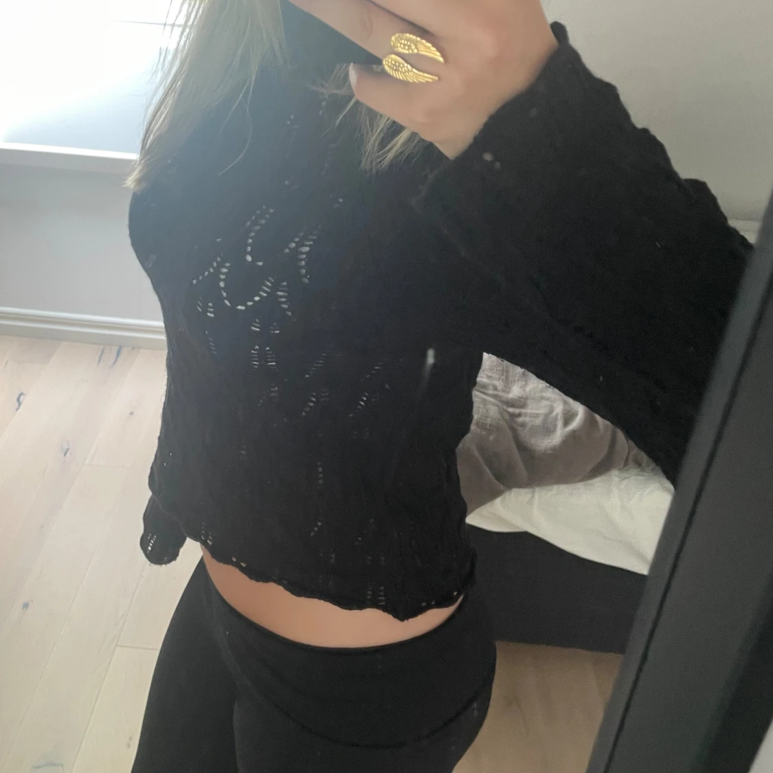 Stickad mönstertopp - 90