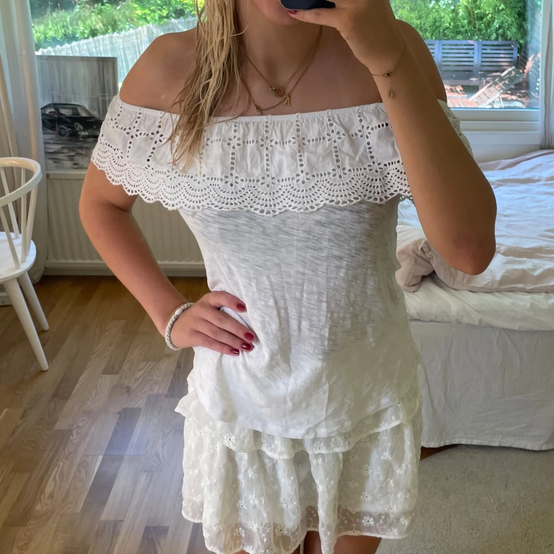 Offshoulder topp - 90