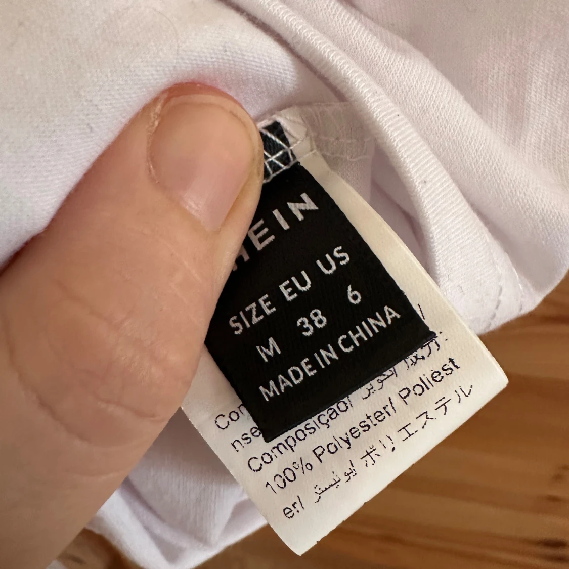 Vit linnetopp från Shein - 2