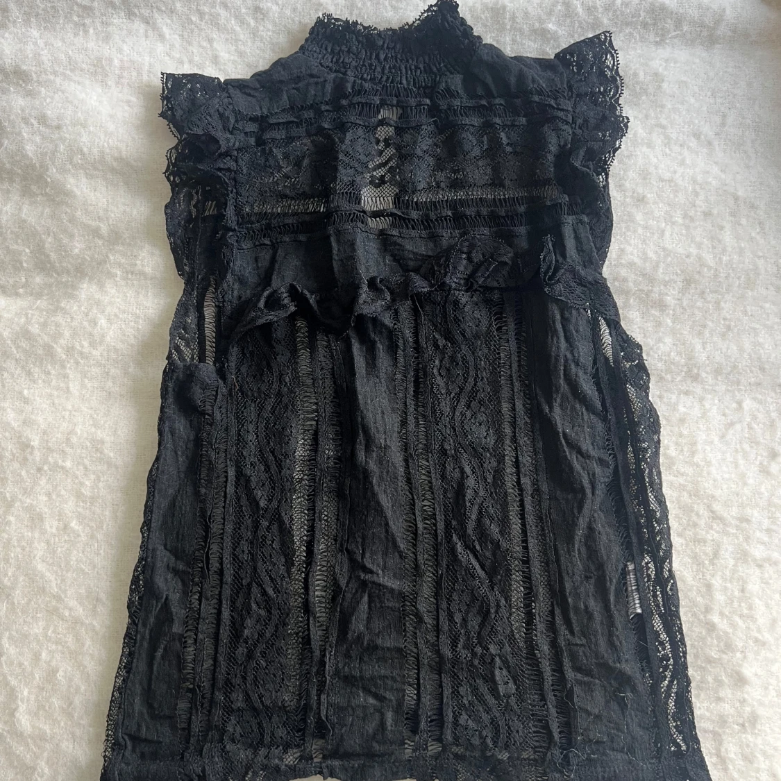 Svart spetsblus  - 1