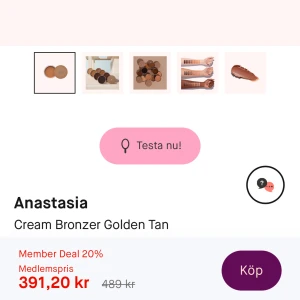 Anastasia Cream Bronzer Golden Tan - Sjukt fin bronzer från Anastasia som är helt oanvänd med plasten kvar💕