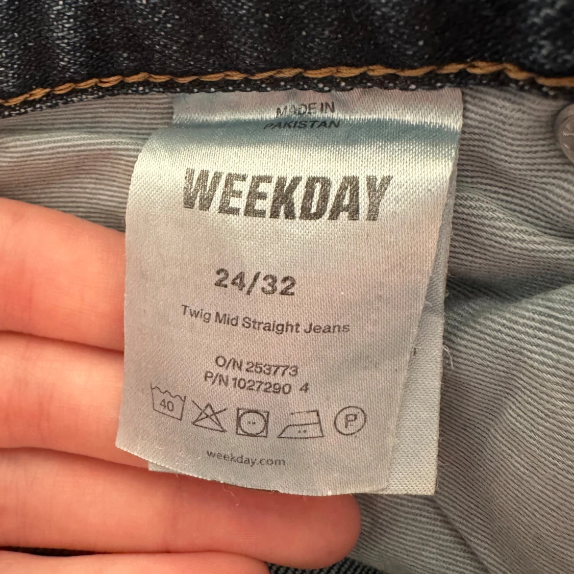 Blå jeans från Weekday - 2