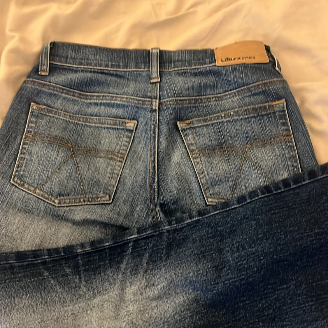 Blå bootcut jeans från Lab Industries - 3