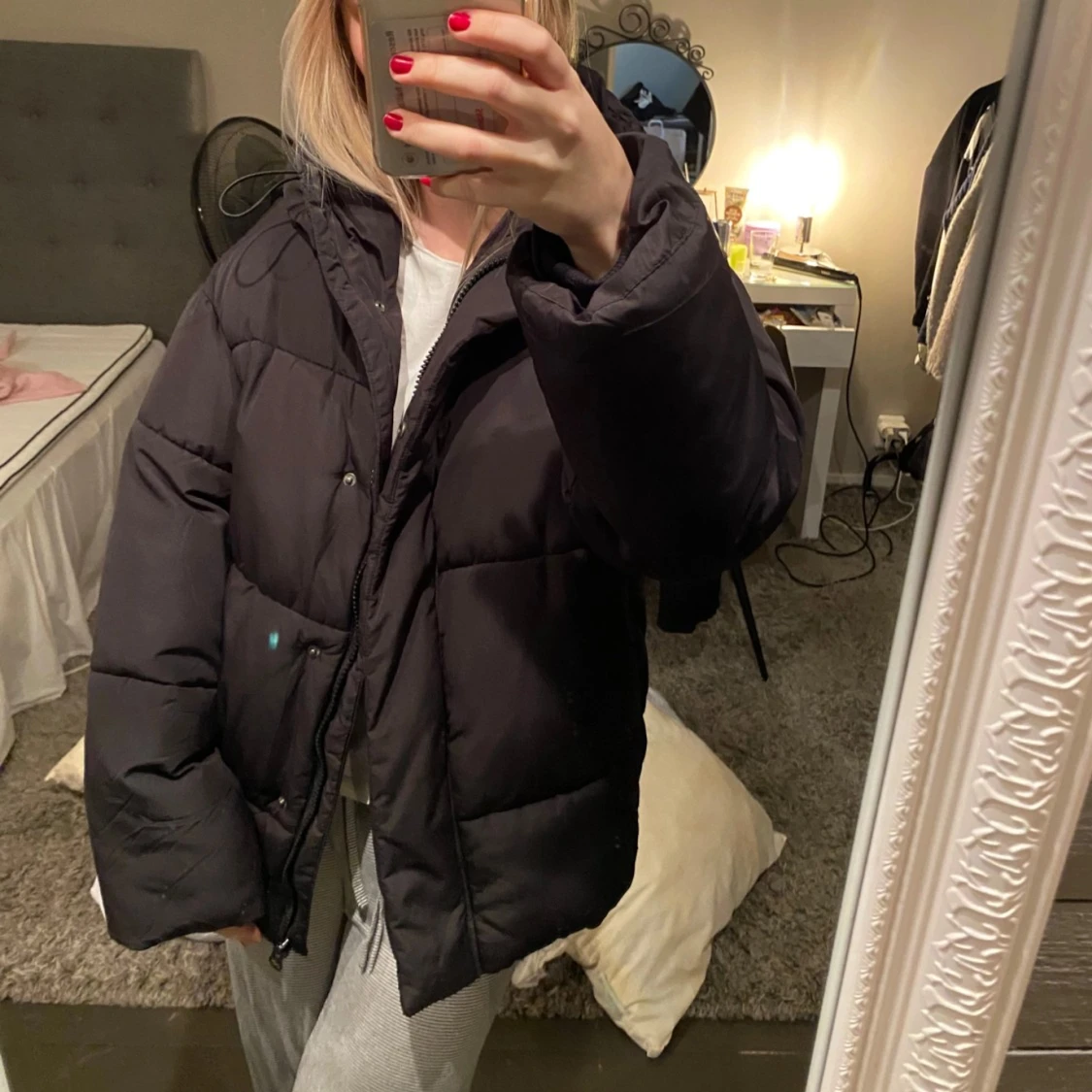Svart vinterjacka  - 90