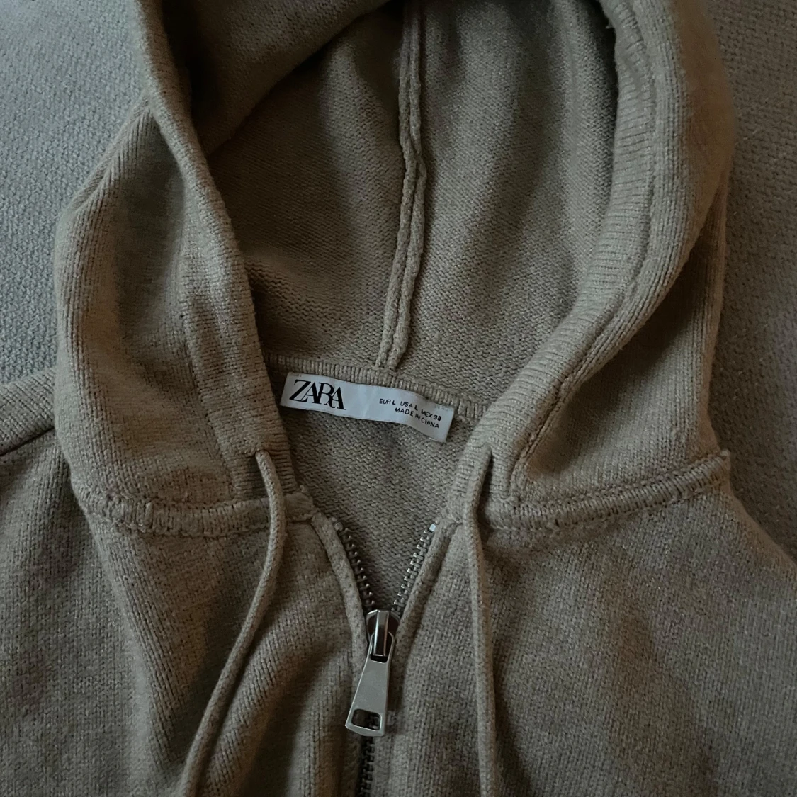Stickad zip up tröja från Zara - 2