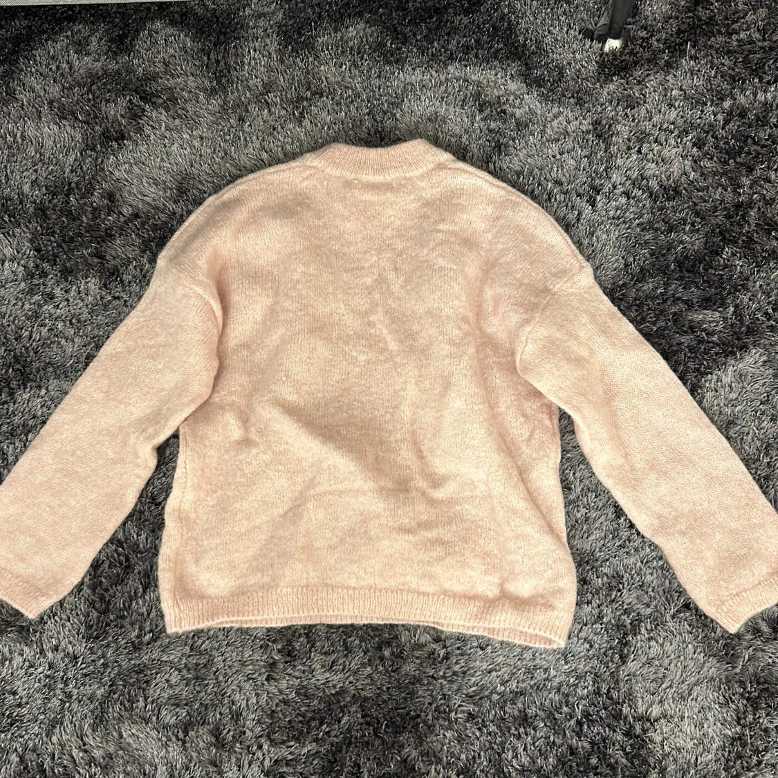 Ljusrosa  stickad tröja - 91