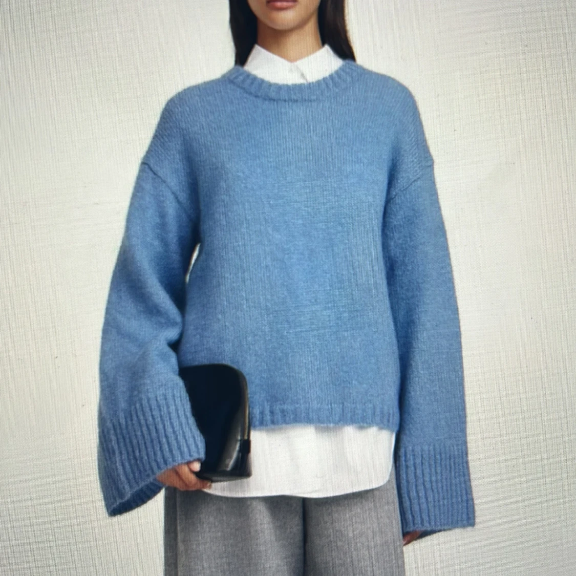 Blå stickad tröja ByMaleneBirger - 93