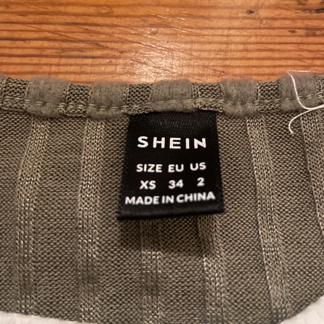 Grön ribbad topp från Shein - 91