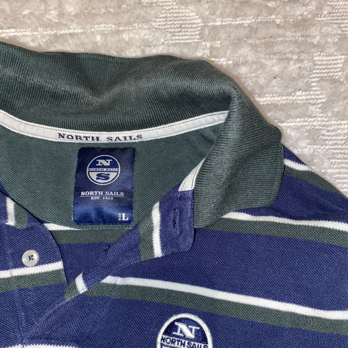 Randig pikétröja från North Sails - 92