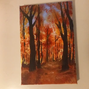 Säljer denna hösttavla jag målat:D - 12×18 canvas målad med acrylfärg