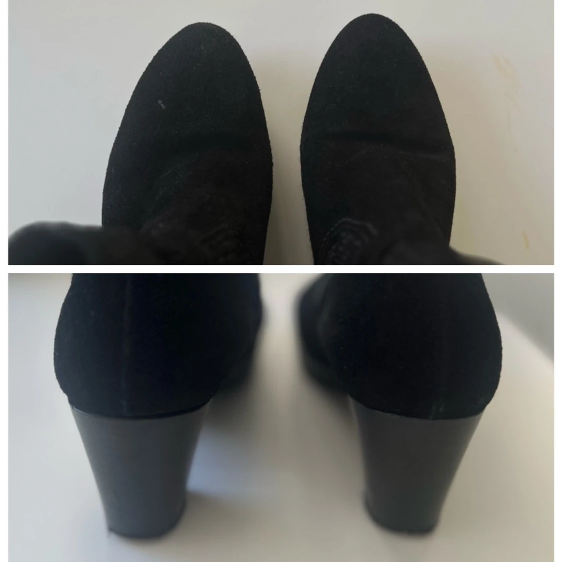 Snygga svarta stövletter med fransar - 92