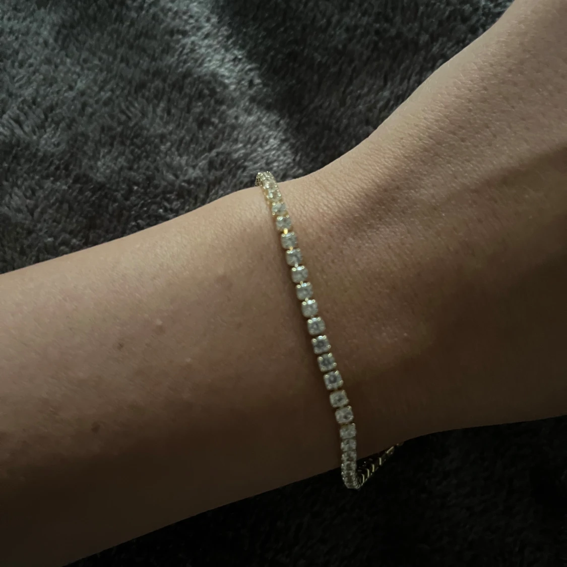 Tennis guld armband - 1