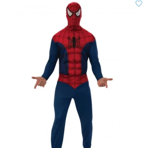 Spiderman dräkt / Haloween - Aldrig använd pga jag fick leveransen sent.  Superklassisk perfekt dräkt, sitter lite tight så man kan gå upp i strl.  Är för MAN men kan passa båda. Ord 699kr
