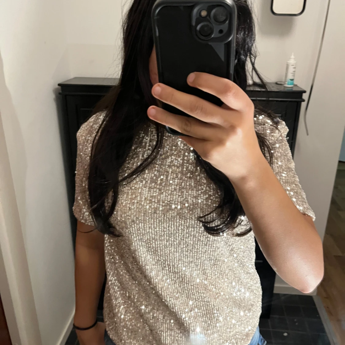 Glitrig fest tröja - 90