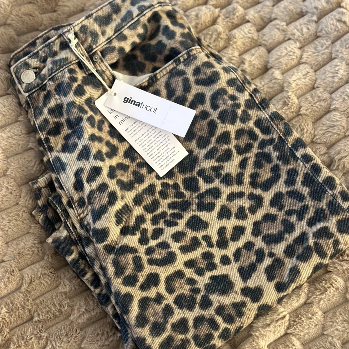 Leopard jeans Gina