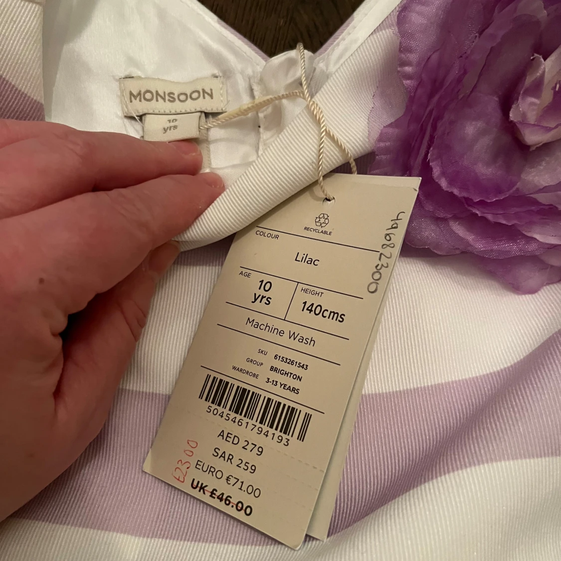 Randig klänning från Monsoon - 1