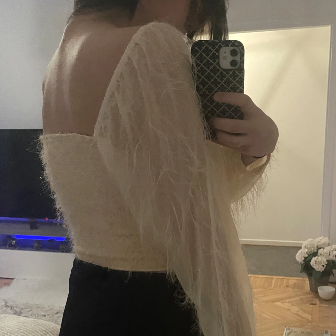 Gul offshoulder topp - 1