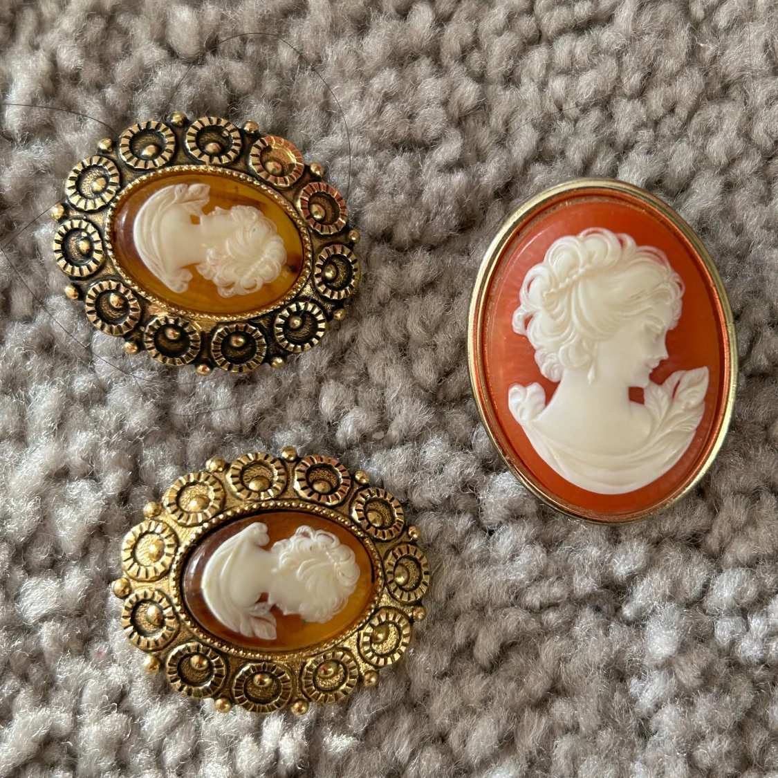 Vintage cameosmycken - 2