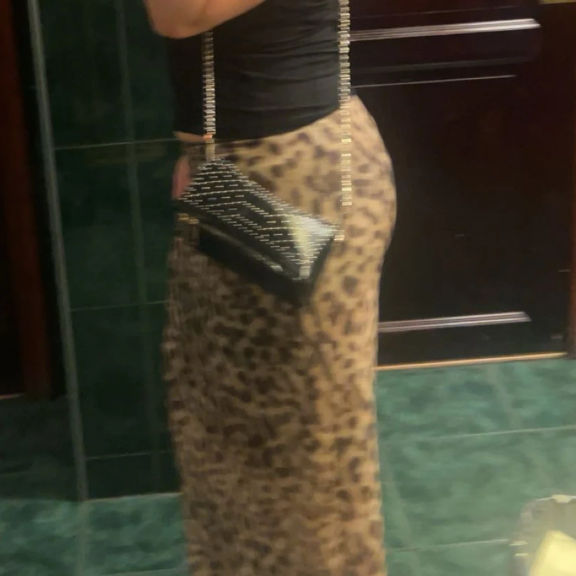 Leopardmönstrad långkjol - 1