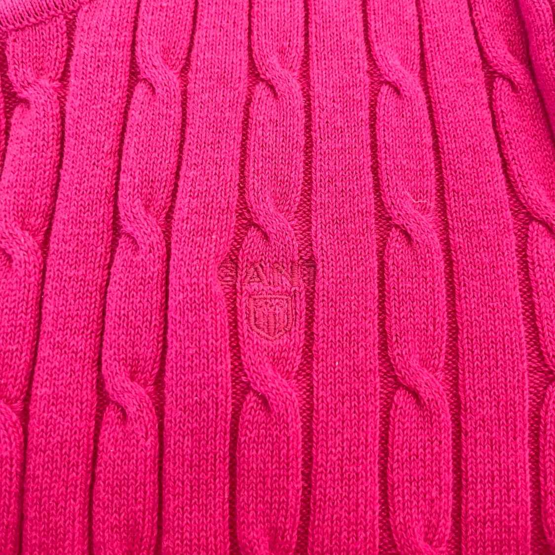 Klassiska Gant koftan Rosa stickad  - 1