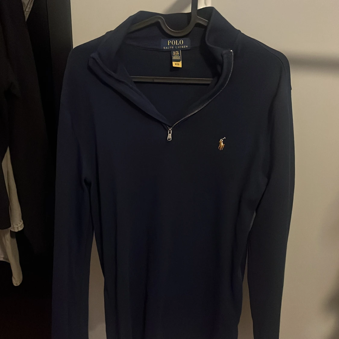 Mörkblå half zip från Ralph Lauren