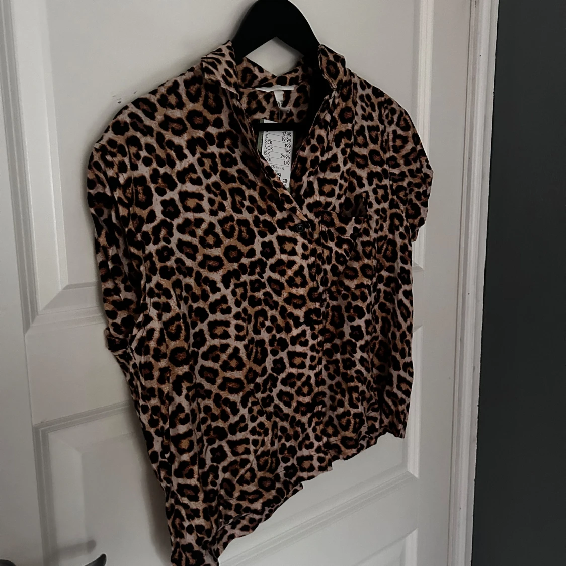 Leopardmönstrad blus - 1