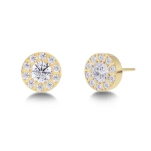 Guldörhängen med glittriga stenar från Edblad - Snygga guldörhängen från Edblad med en cirkulär design och glittriga stenar. Kommer i en fin presentask. Aldrig använda och lapp och låda kvar. 💞