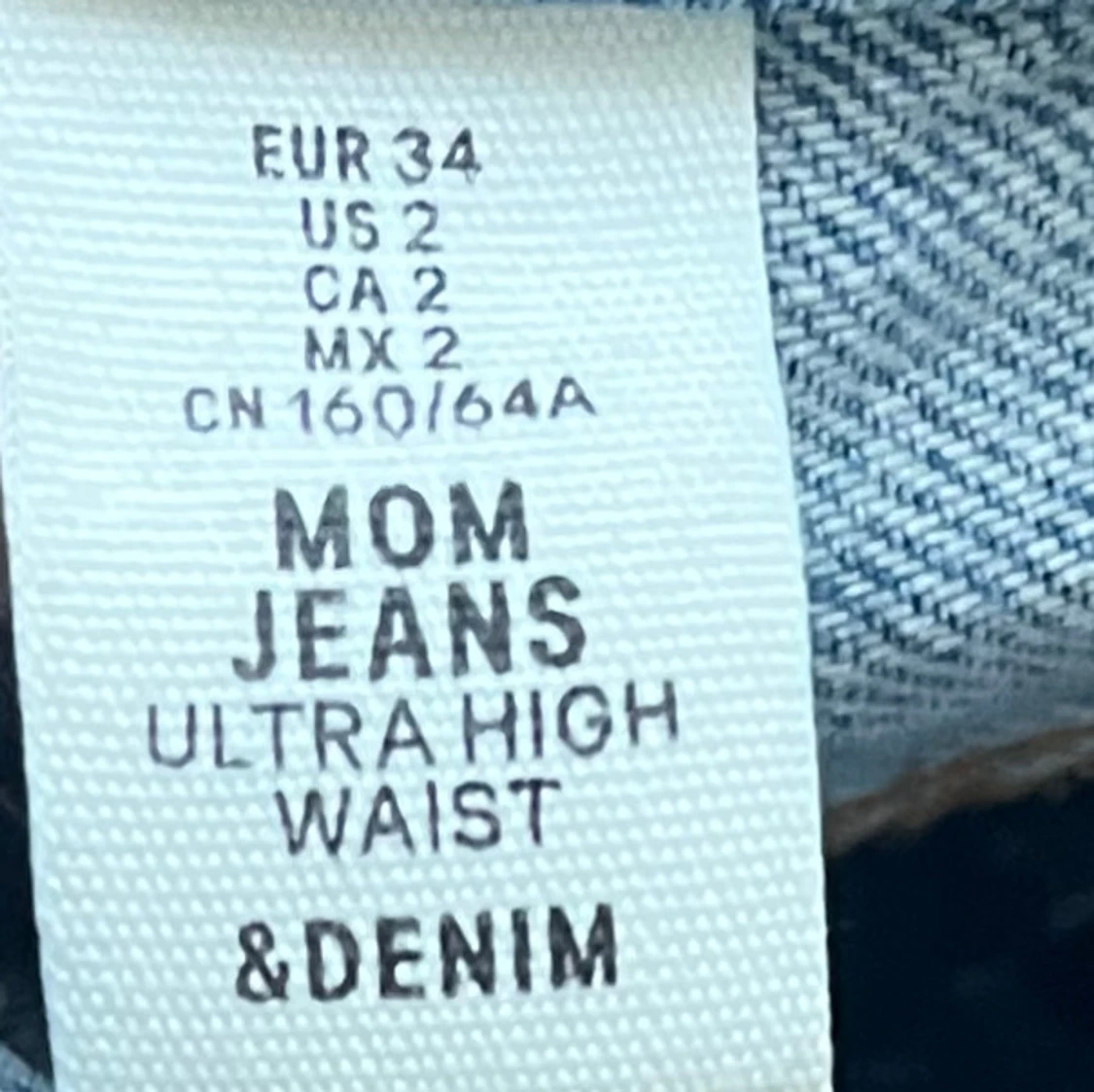 Blå mom jeans  - 1