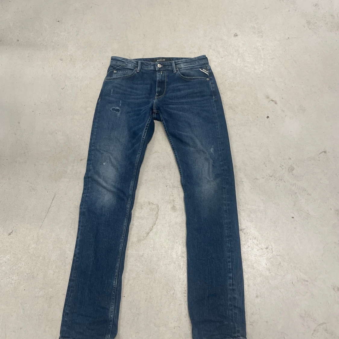 Mörkblå replay byxor - 3