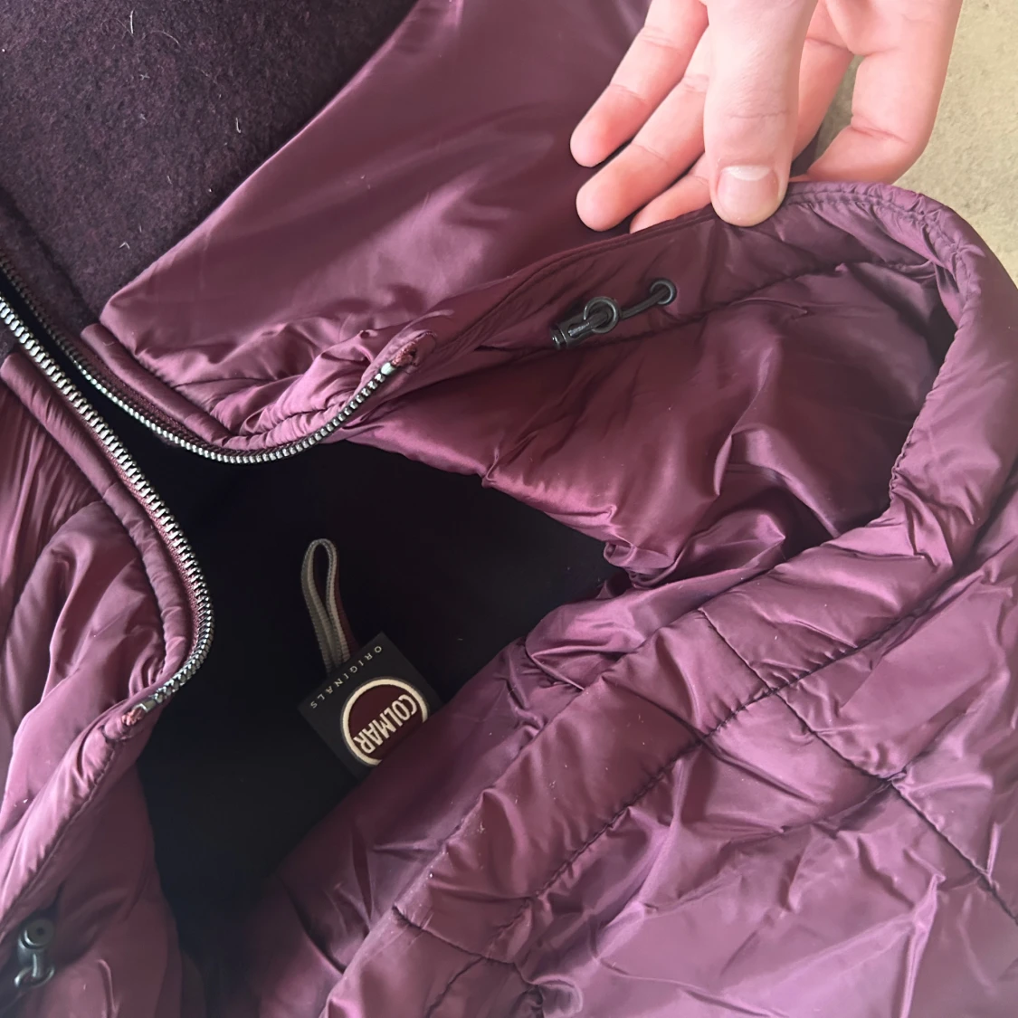 Vinröd cardigan  - 3