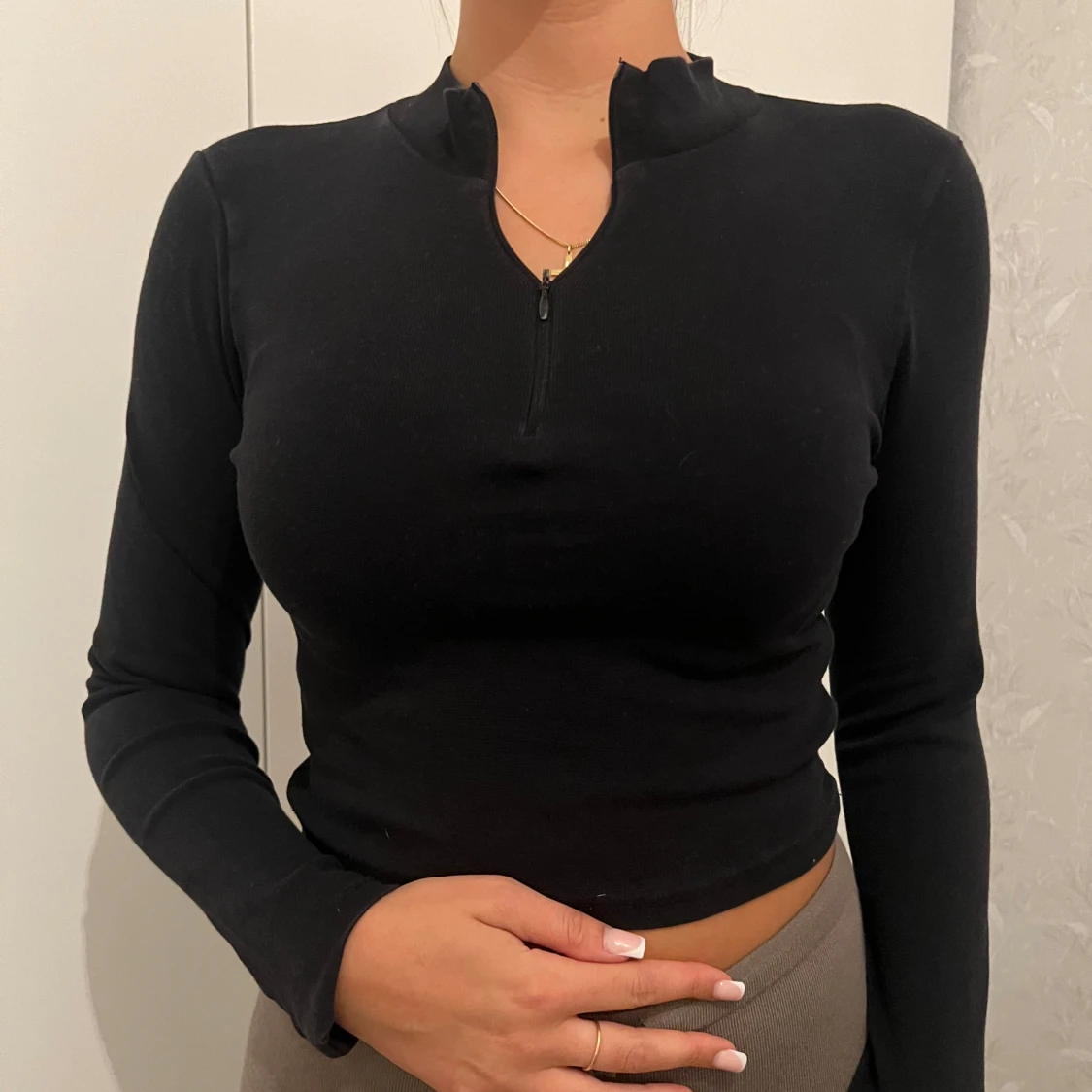 Snygg half zip tröja - 90