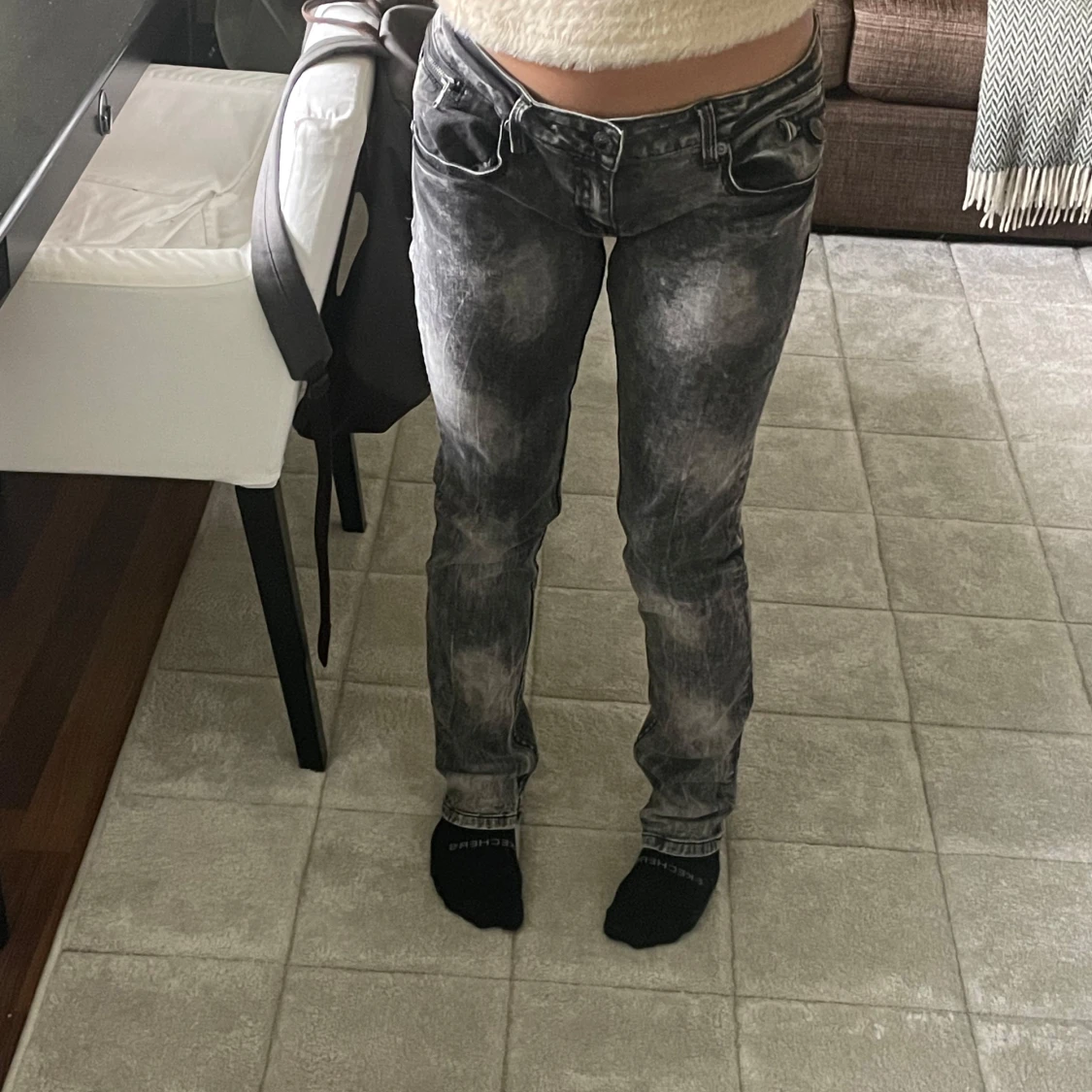 Lågmidjade jeans - 90