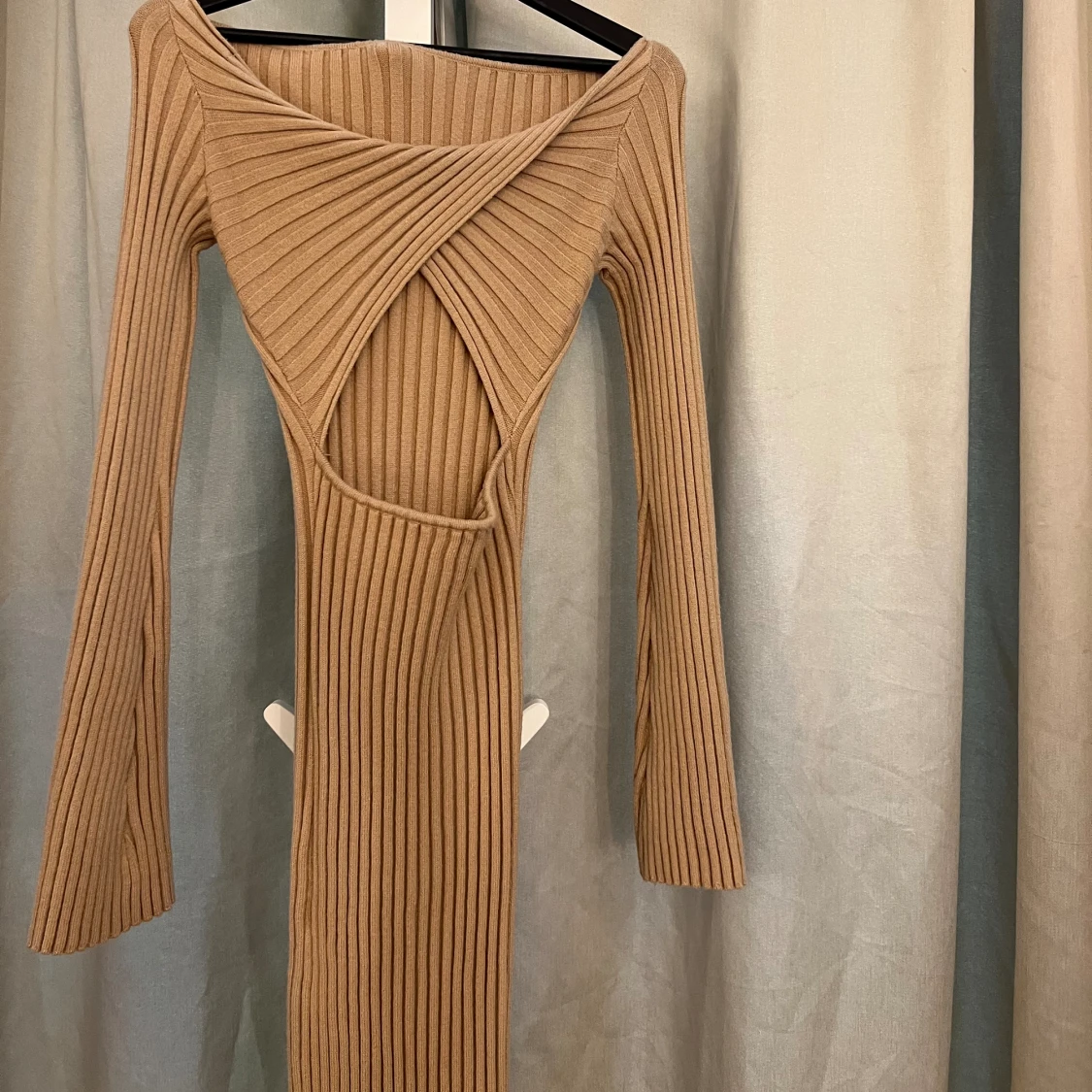 Lång stickad klänning - 91