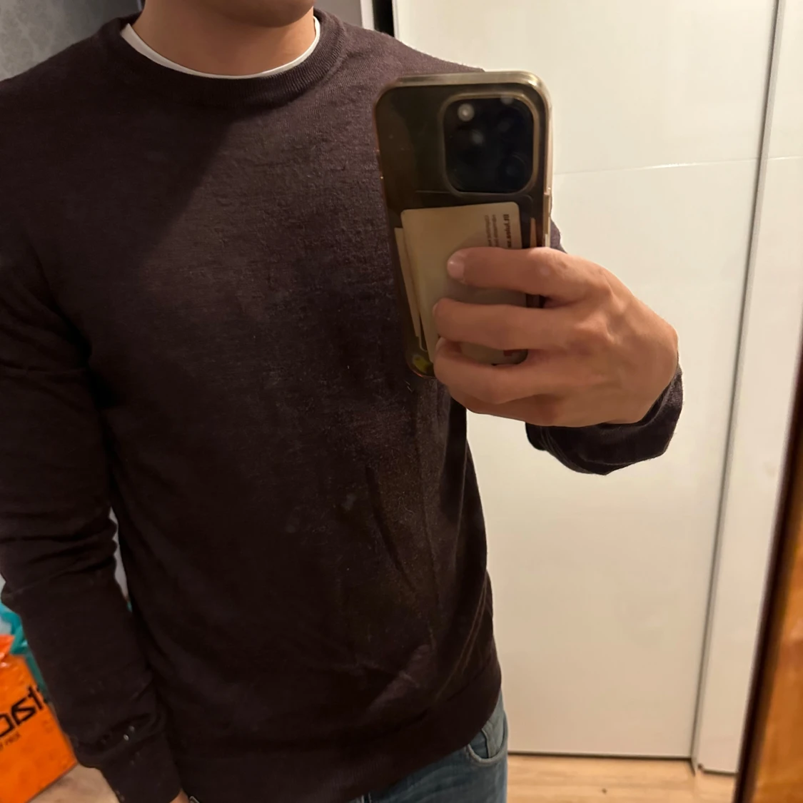 Merinoull tröja Bläck