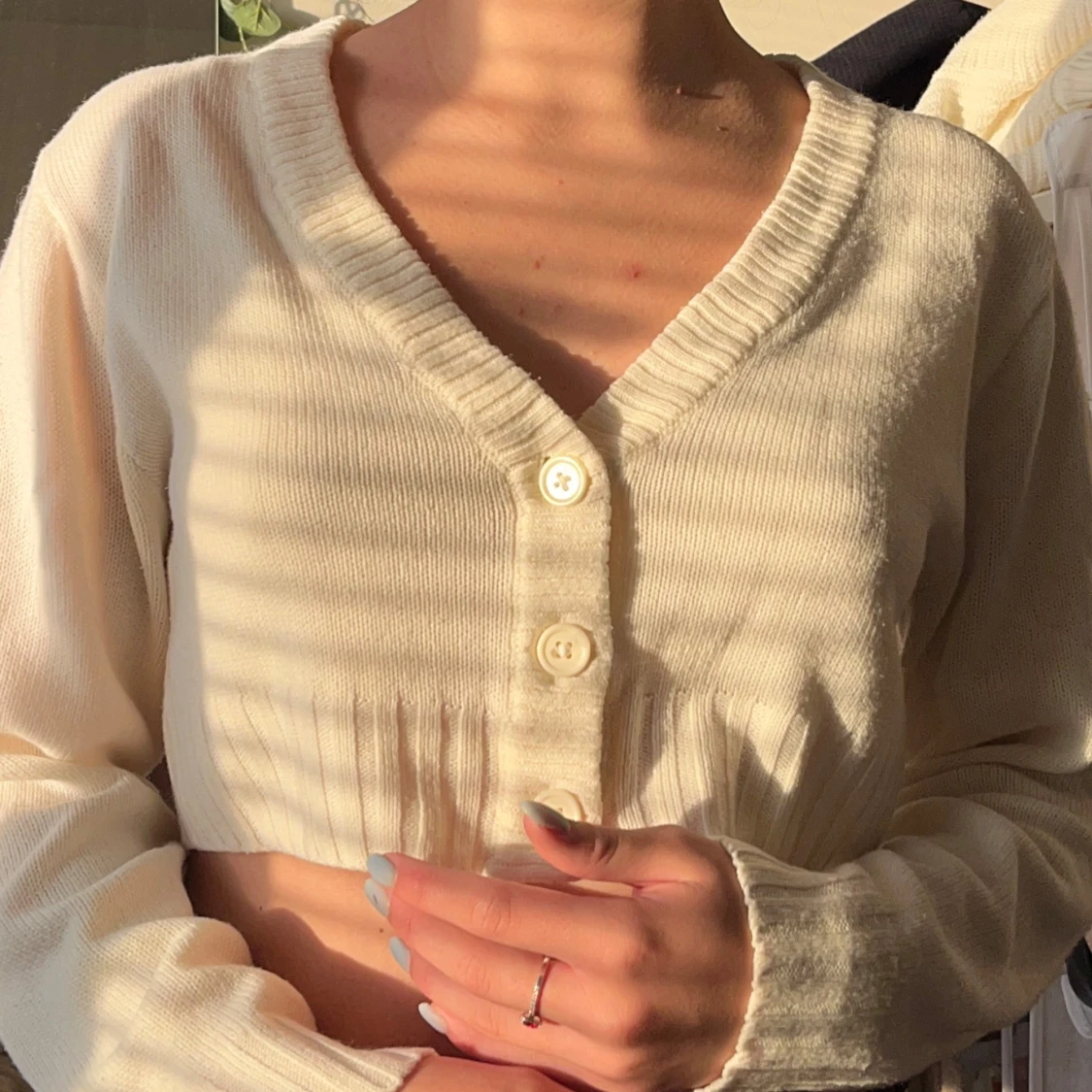 Vit croppad kofta - 90