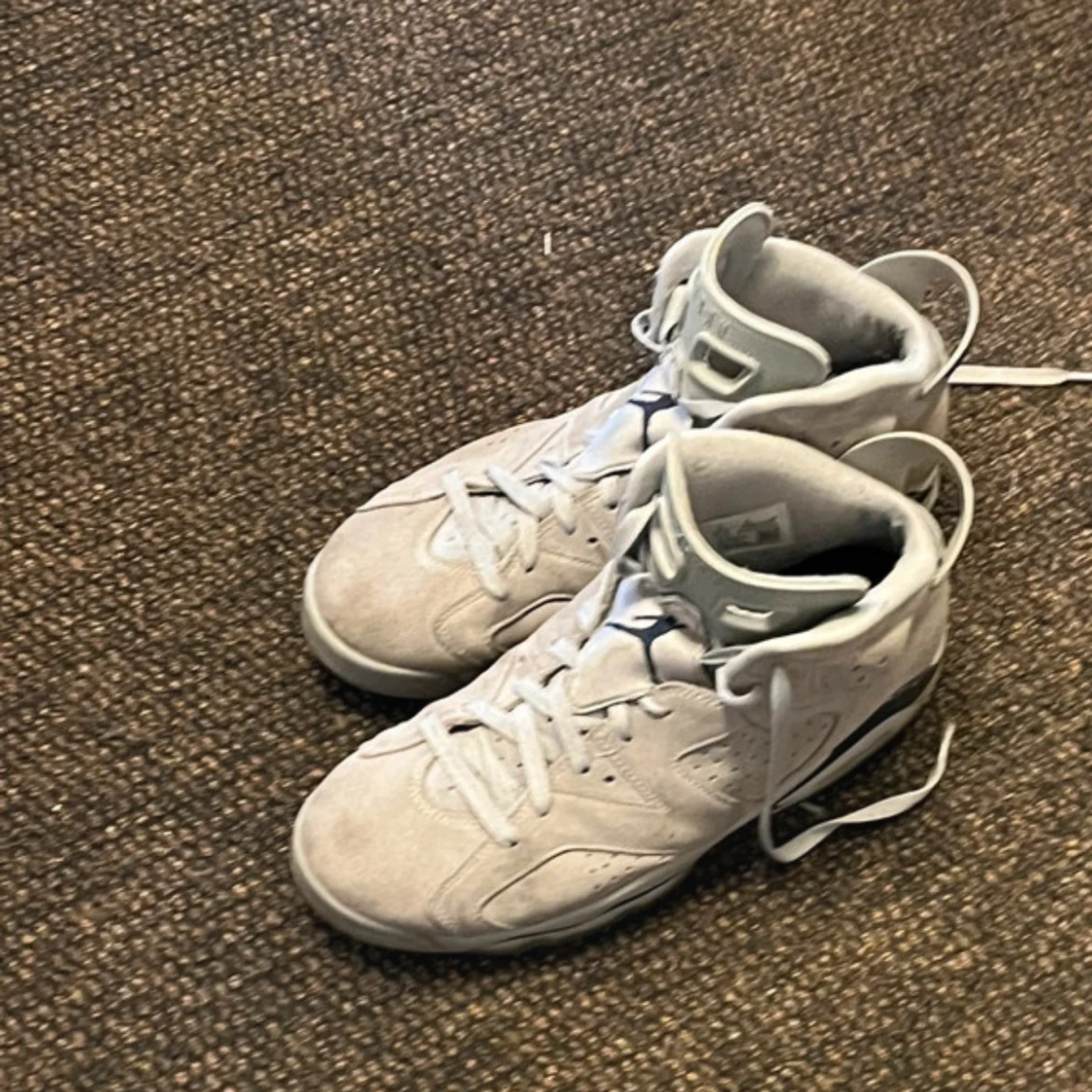 Grå Nike Air Jordans 6 - 91