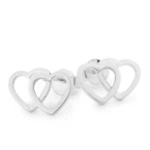 Örhängen i äkta silver med hjärtan -  örhängen i äkta silver från Sahara Silver (guldfynds egna märke). Aldrig använda 150kr