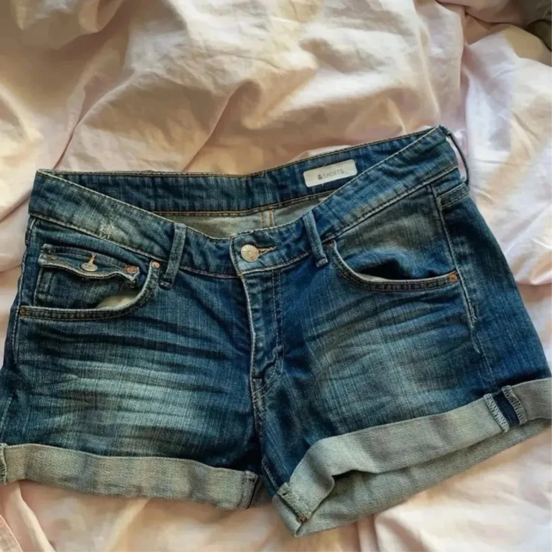 Low waist jeans shorts - 91