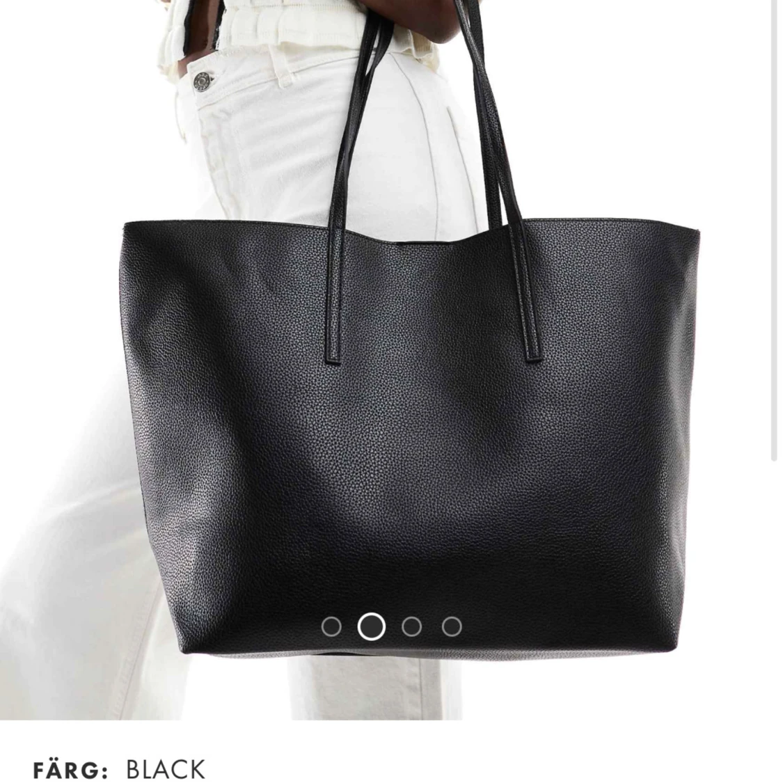 Stor Svart Toteväska- Mango - 90