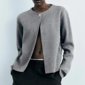 Grå kofta från Zara - Grå kofta med knäppe där uppe från Zara. Endast använd fåtal gånger🤍🤍