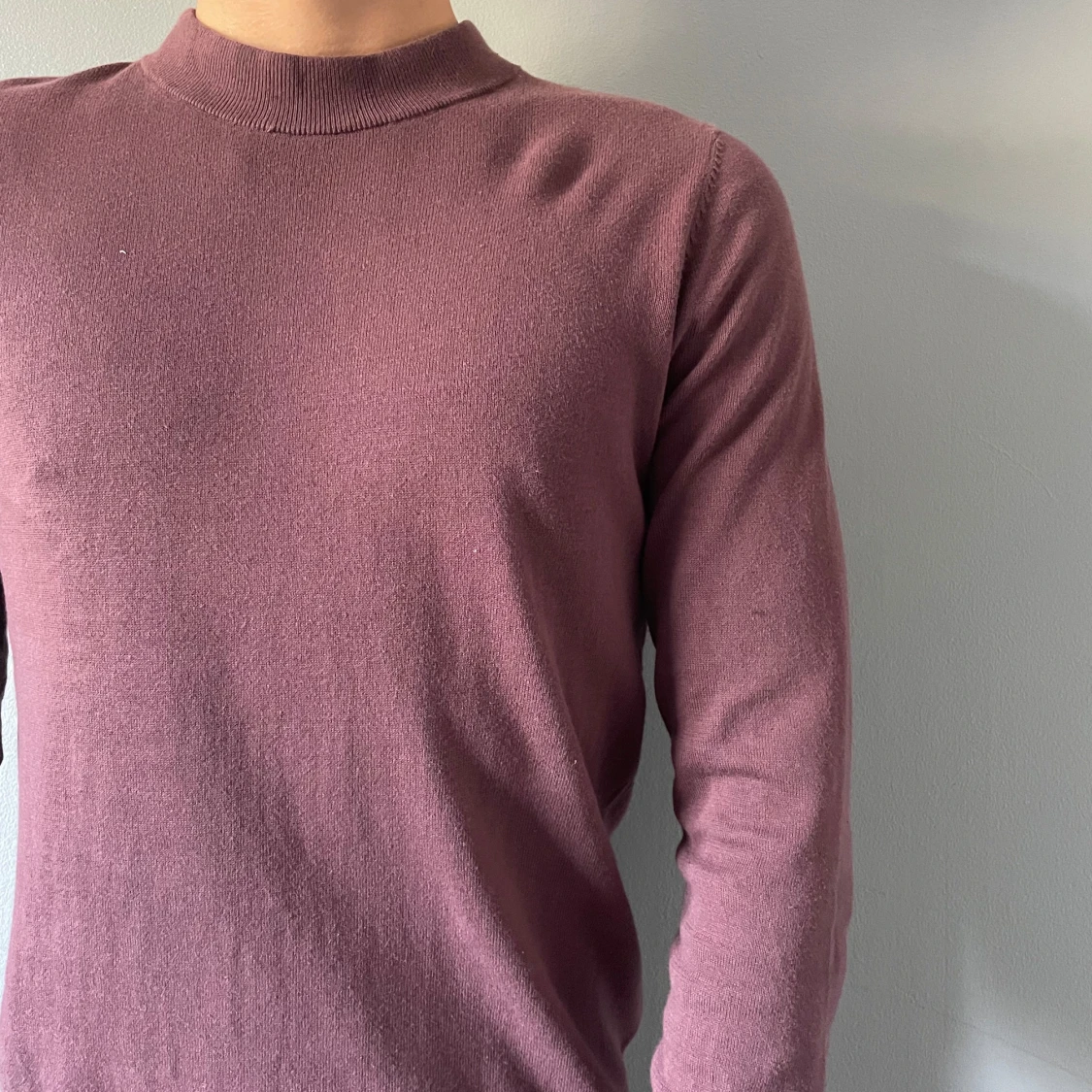 Vinröd långärmad tröja - 91
