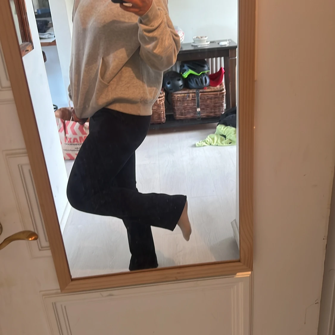 lågmidjade kostymbyxor  - 92