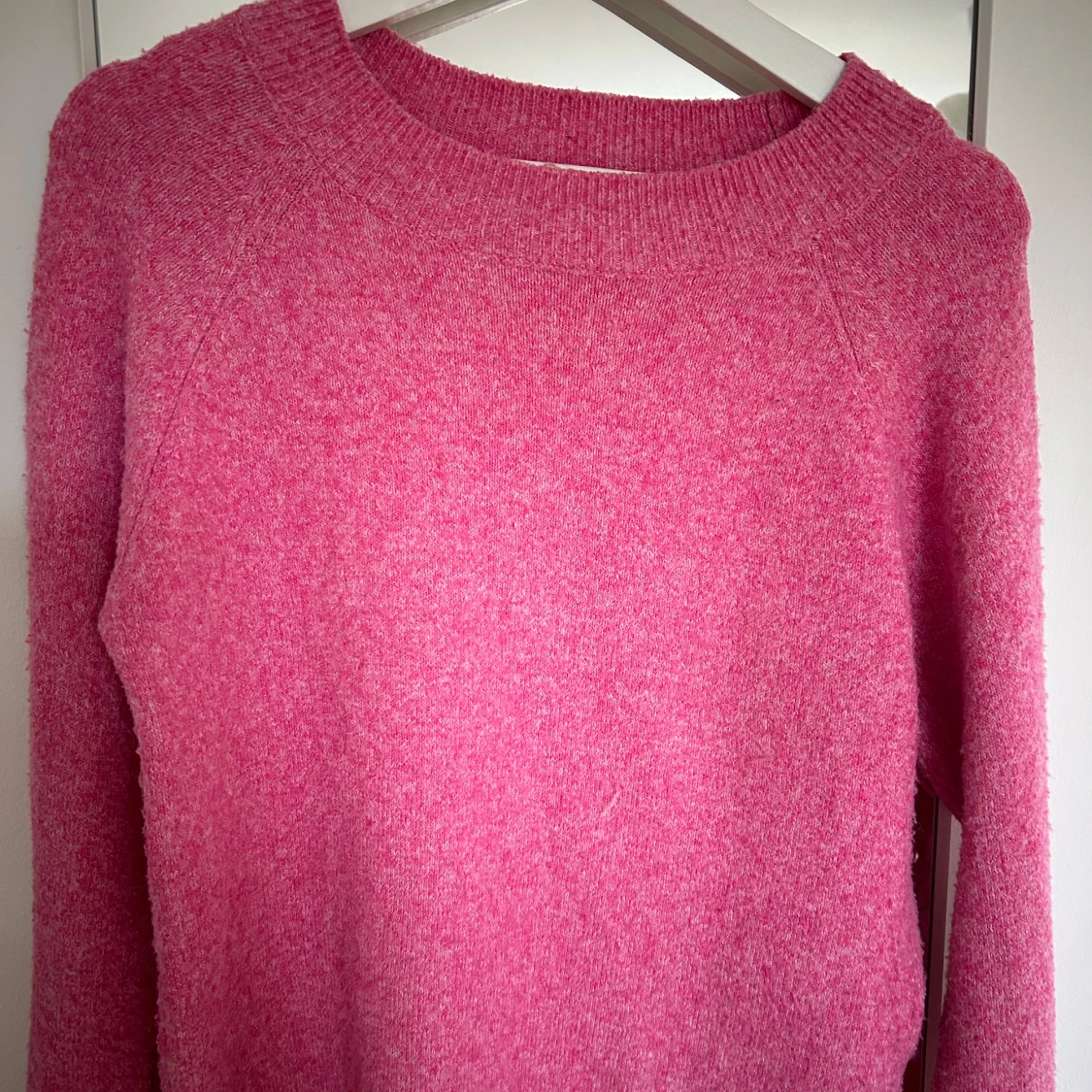 Rosa stickad tröja - 90