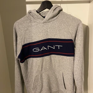 Grå hoodie från GANT - Grå gant hoddie | skick 8/10 | den ser bättre ut när man har på säg den | skriv om ni vill se bild när den är på | hör av er vid frågor |