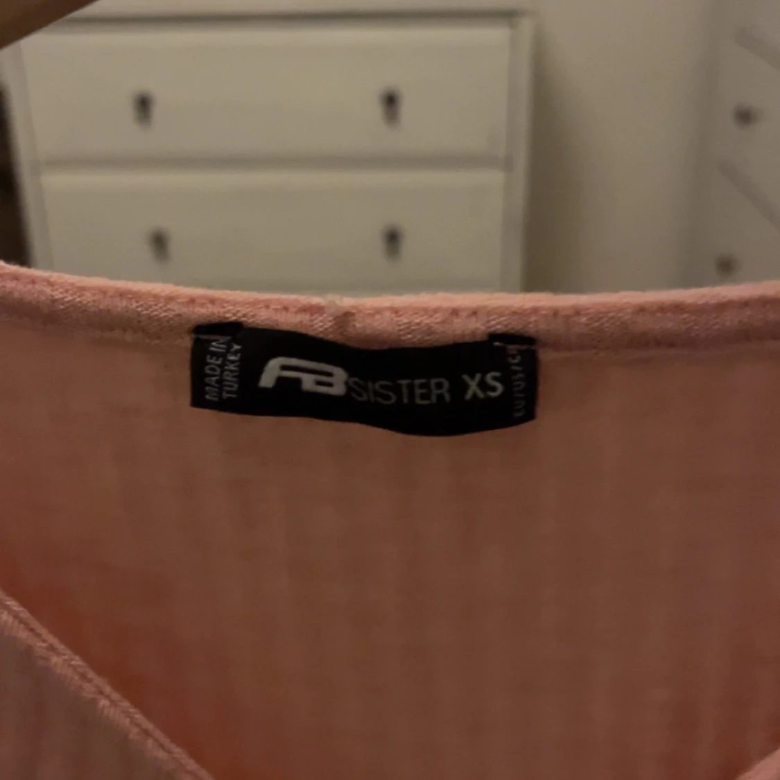 Rosa ribbad topp från FB Sister - 91