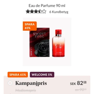 Parfym som luktar som rosor - Rosparfym som är använd 2gånger 