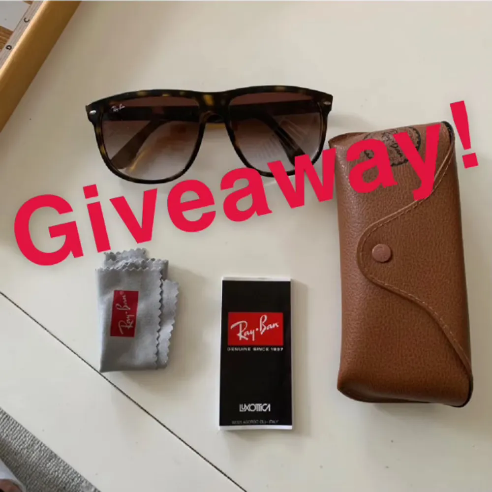 Hej allihopa nu kör vi en giveaway på ett par ray ban boyfriend. Du som sitter hemma behöver endast göra dessa tre steg för att delta i tävlingen  1.följ ZibraGardé på Plick 2. Gilla detta inlägg 3. Skriv klar. Vinner kontaktas fredag den 25🤩. Accessoarer.